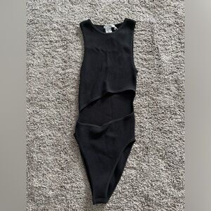 Zara cut out black bodysuit